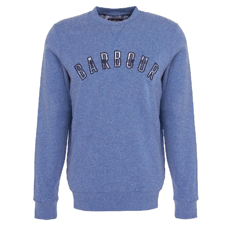 Men's Hoodies with Modern CutsBarbour Debson Crew Neck Sweatshirt Chambray
