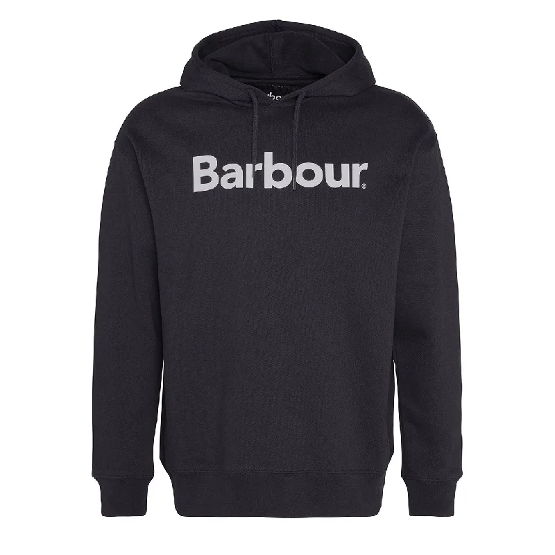 Men's Hoodies with Zippered PocketsBarbour Brushed Nicholas OS Hoodie Black