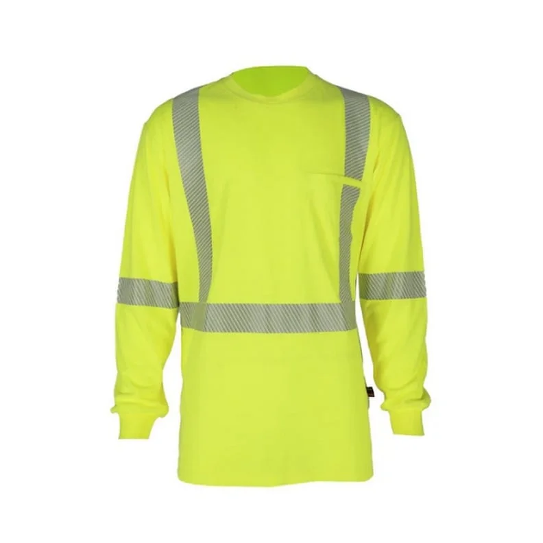 Men's Custom-Fit Shirts for a Personalized LookForge FR Work Shirt Mens L/S Hi-Vis Lightweight Yellow MFRHVST-1
