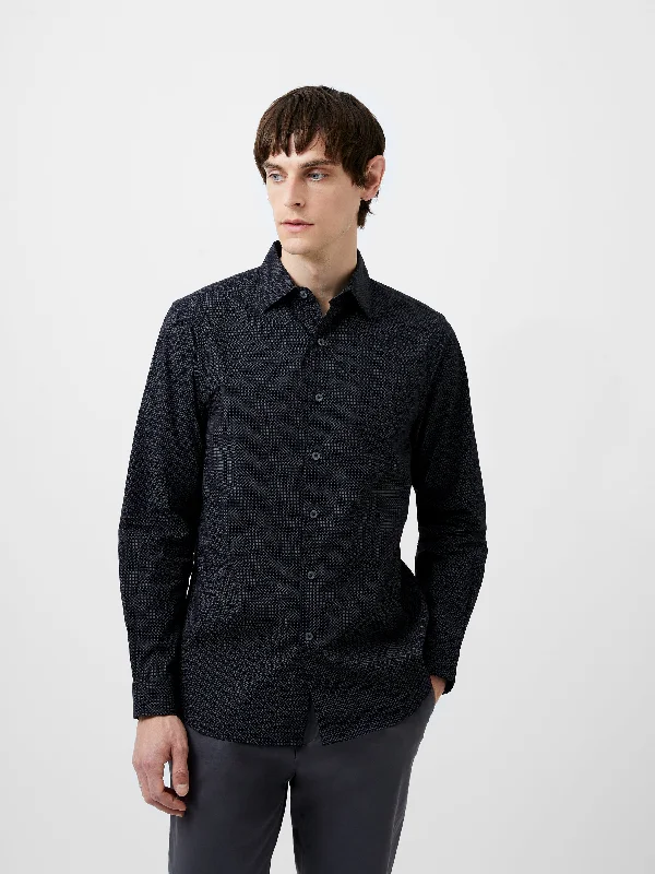 Men's Bamboo Fiber Shirts for Softness and BreathabilityClassic Collar Printed Shirt