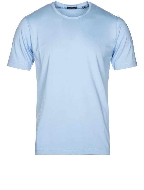 Men's Henley T-Shirts for a Casual TwistPima Cotton T Shirt Blue