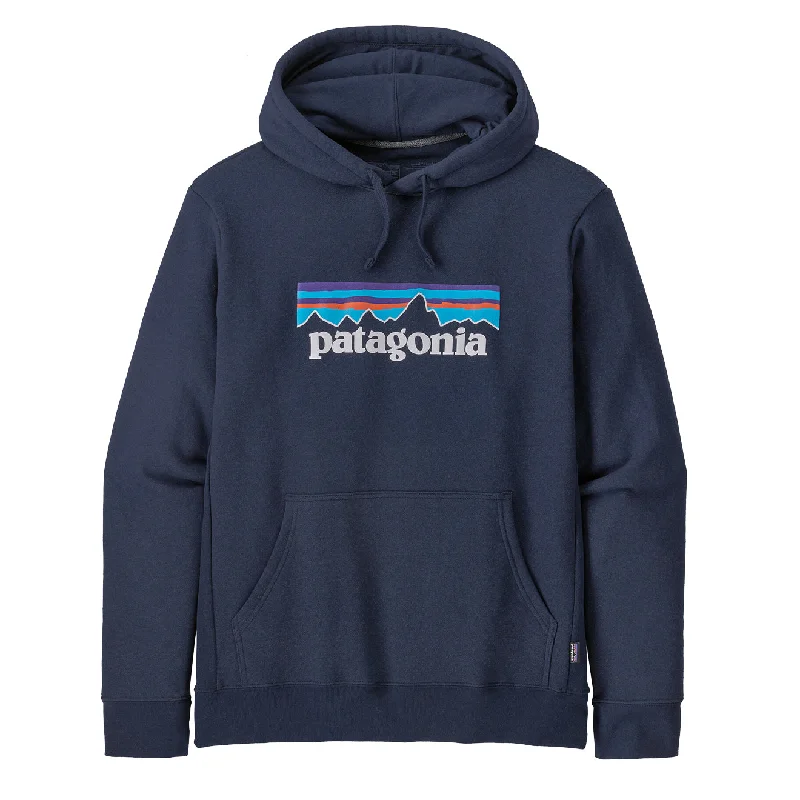Trendy Men's Patterned HoodiesPatagonia P-6 Logo Uprisal Hoody New Navy