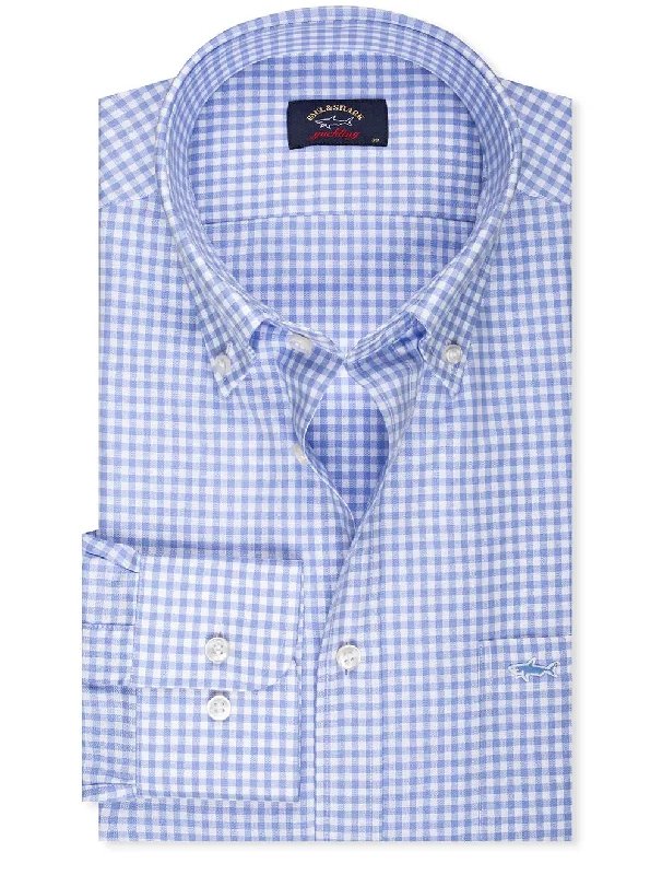 Men's Moisture-Wicking Shirts for All-Day ComfortCheck Buttondown Shirt Blue