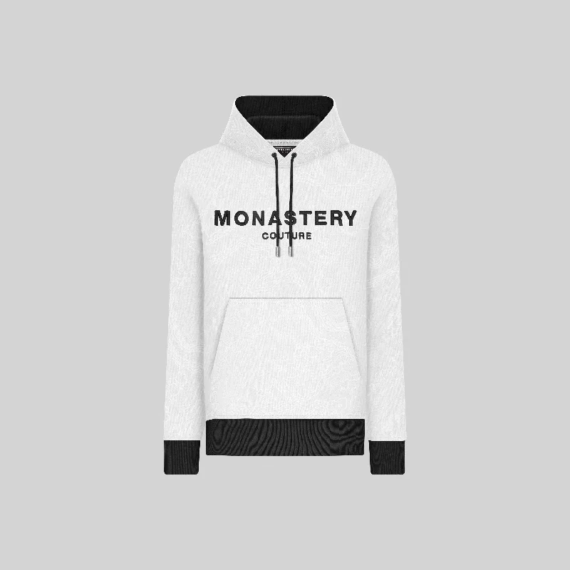Men's Hoodies with Hidden PocketsJERJES WHITE HOODIES