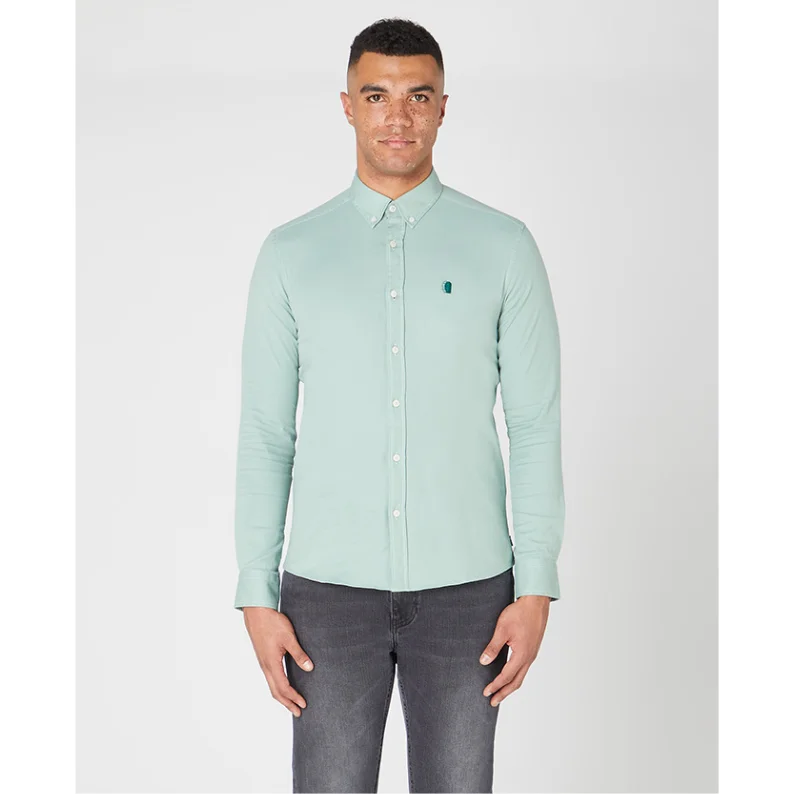 Men's Patterned Dress Shirts for a Unique TwistRemus Slim Fit Soft Cotton Stretch Shirt 13570 Ashton Slim - Light Green