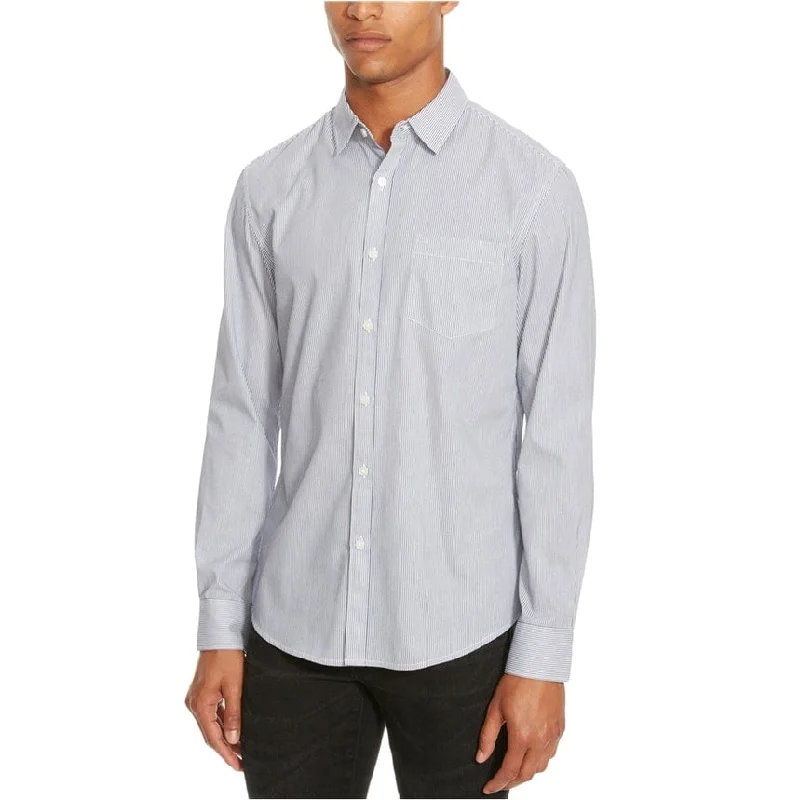 Men's Hawaiian Print Shirts for Luau PartiesKenneth Cole Mens Striped Button Up Shirt, Blue, XX-Large Men's Hawaiian Print Shirts for Luau PartiesKenneth Cole Mens Striped Button Up Shirt, Blue, XX-Large