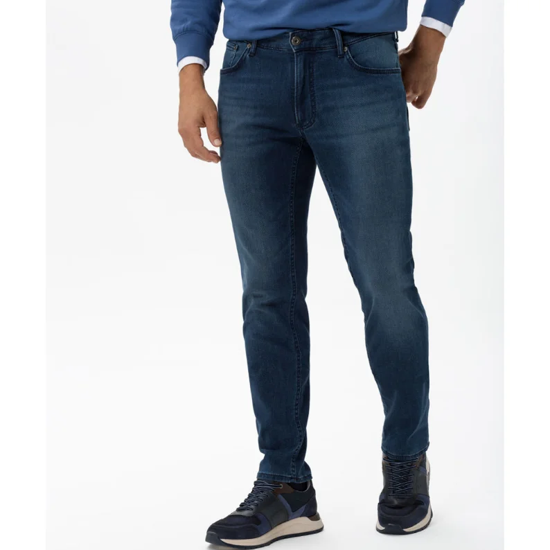 Designer Skinny Men's JeansBrax Hi-FLEX: Modern five-pocket jeans Chuck Fit 85-6324 - Regular Blue Used Designer Skinny Men's JeansBrax Hi-FLEX: Modern five-pocket jeans Chuck Fit 85-6324 - Regular Blue Used