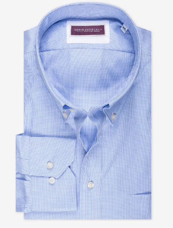 Men's Striped Shirts for a Maritime TwistNailhead Buttondown Collar Shirt Blue