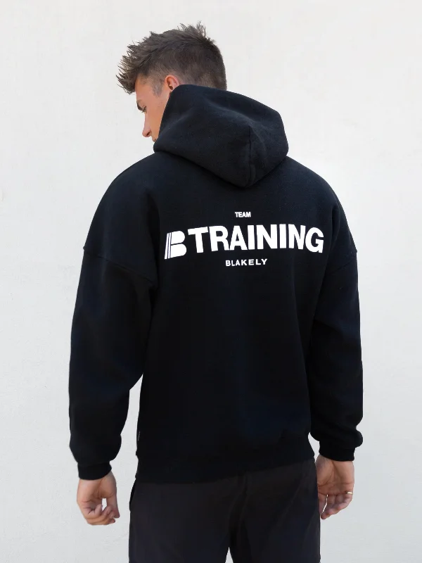 High-Quality Men's French Terry HoodiesApex Training Hoodie - Black
