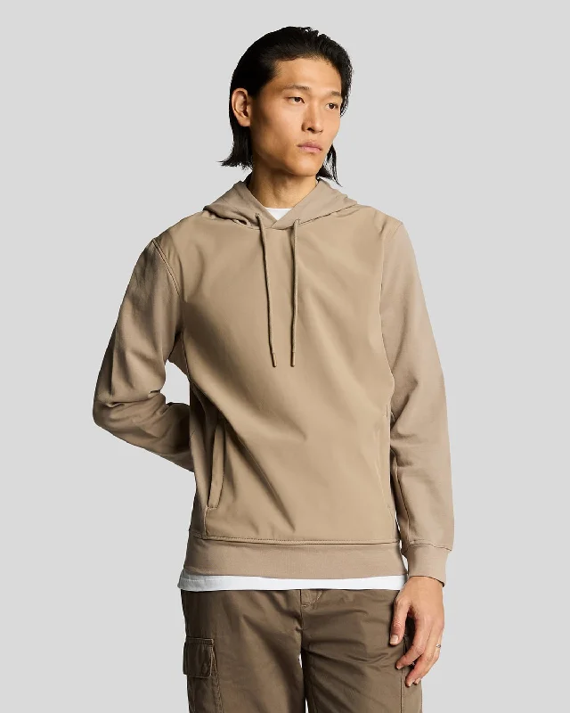Men's Hoodies with Contrast StitchingSoftshell Hybrid Pullover Hoodie