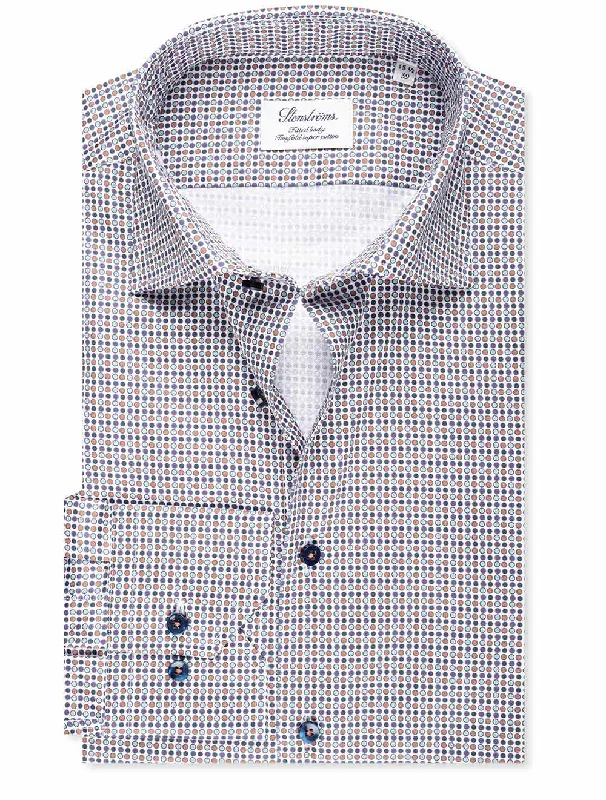 Men's Regular-Fit Shirts for a Classic FitFitted Dot Pattern Shirt Multi