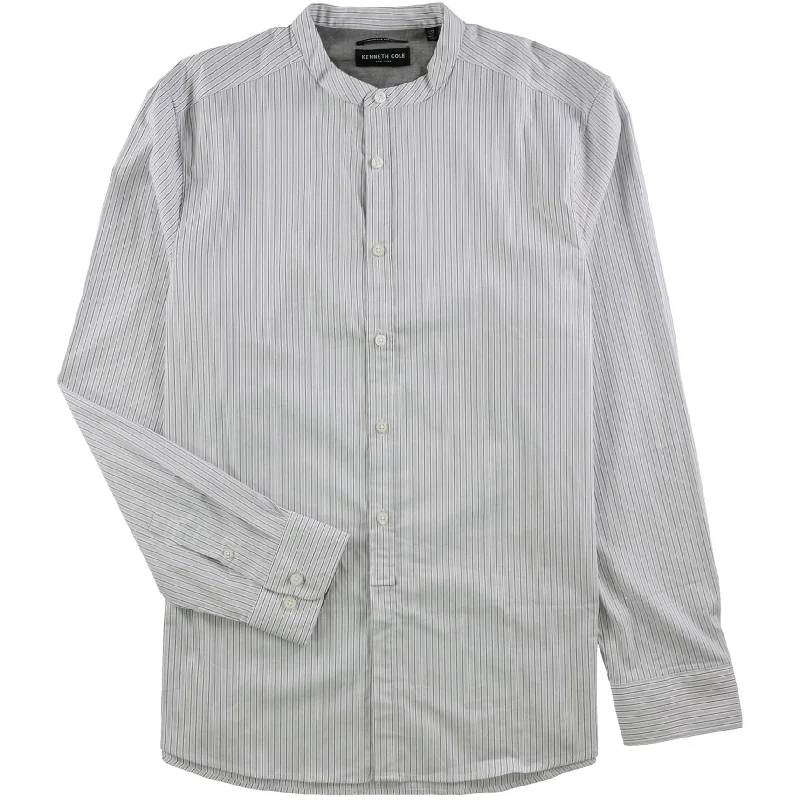 Men's Monochrome Shirts for a Minimalist VibeKenneth Cole Mens Stripes Button Up Shirt, White, XX-Large