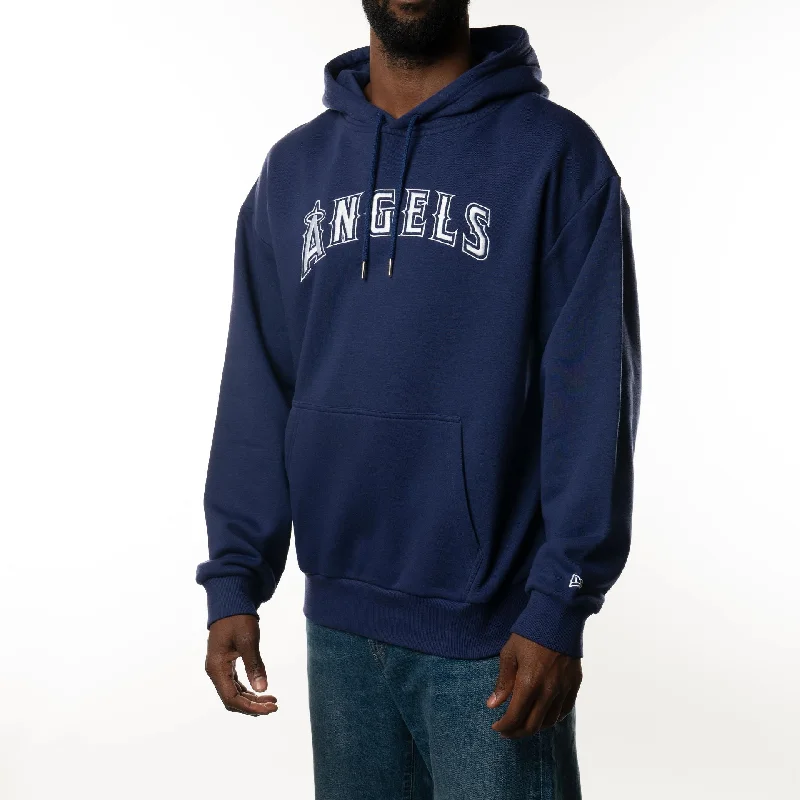 Versatile Men's All-Season HoodiesLA Angels Freeway Series Dark Blue Pullover Hoodie