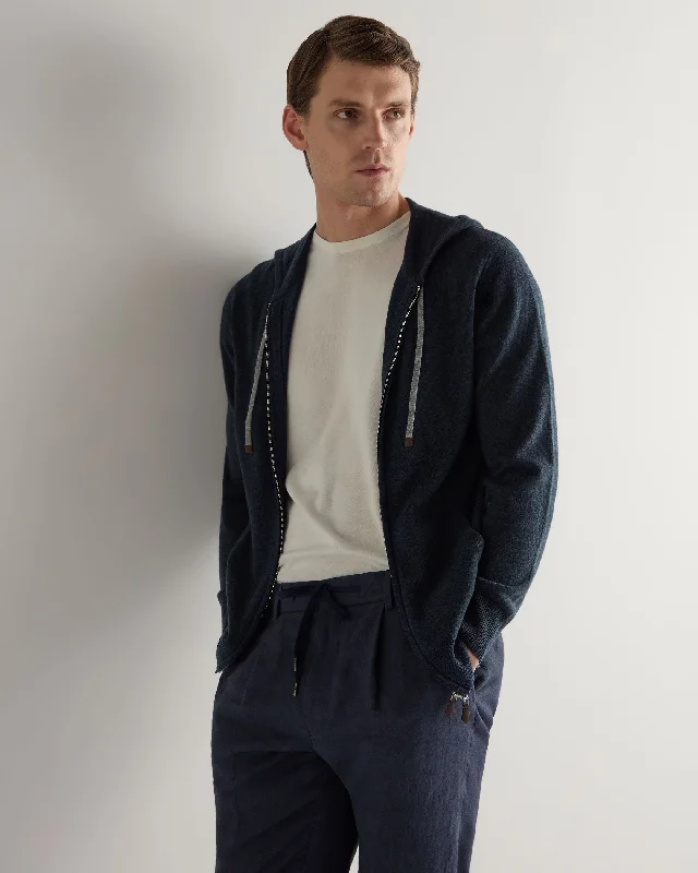 Men's Hoodies for Active LifestylesMen's Ladbroke Cashmere Hoodie Indigo Blue