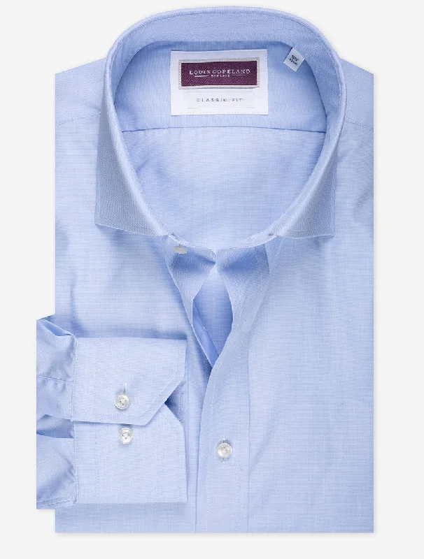 Men's Luxury Shirts for High-End FashionClassic T.Mason Plain Shirt Blue