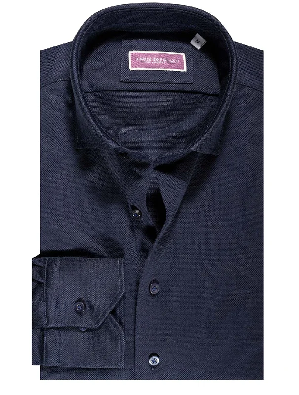 Men's Long-Sleeve Shirts for Year-Round WearNavy Weave Slim Fit Shirt Navy