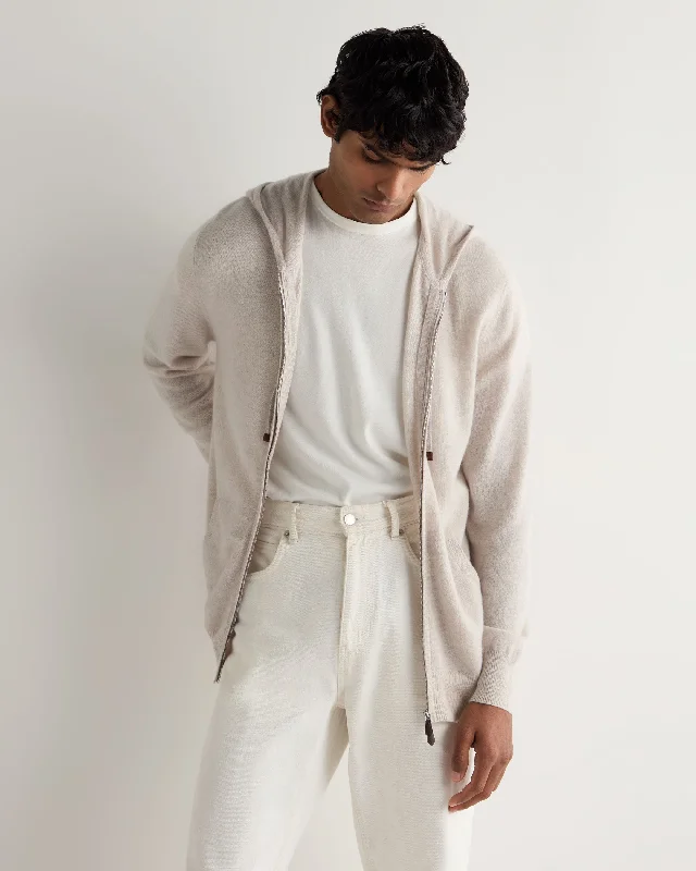 Men's Hoodies with Quick-Dry FabricMen's Ladbroke Cashmere Hoodie Pebble Grey