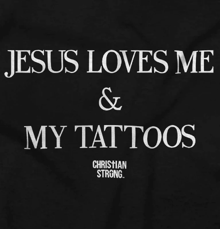 Men's Hoodies for StreetwearJesus Loves My Tattoos Youth Zip Hoodie