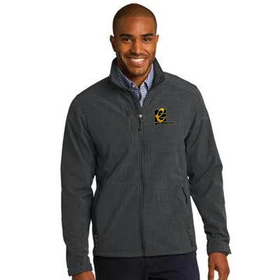 Men's Coats with Adjustable SleevesEddie Bauer Shaded Crosshatch Soft Shell Jacket