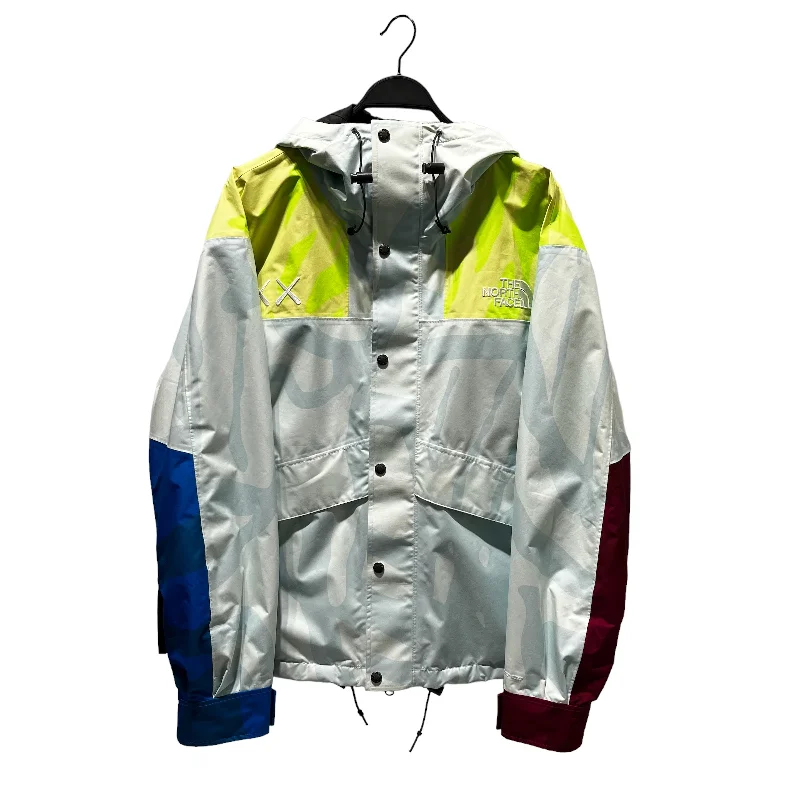 Men's Coats with Adjustable SleevesKAWS/THE NORTH FACE/Jacket/L/Polyester/BLU/All Over Print/BLUE SLEEVE PURPLE SLEEVE