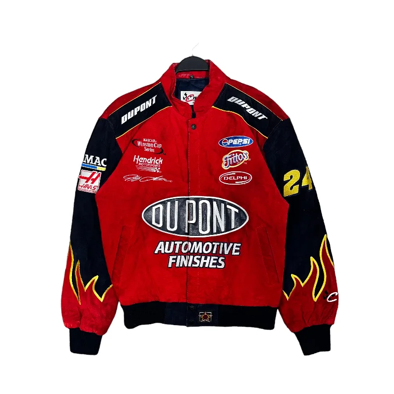 Men's Coats with Tactical FeaturesCHASE AUTHENTIC /Vintage/Jacket/L/Suede/RED/DUPONT JEFF GORDON 24