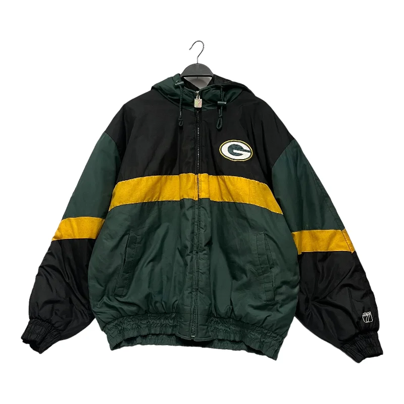 Men's Coats with Vintage Stylelogo 7/Jacket/XL/GRN/All Over Print/green  bay