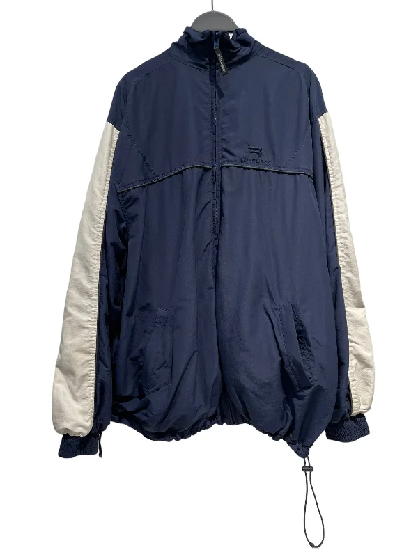Winter-Ready Men's CoatsBALENCIAGA/Windbreaker/XXS/Cotton/NVY/JACKET THAT BECOMES BAG