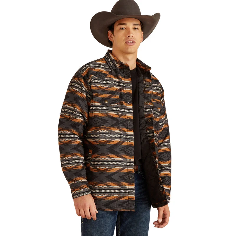 Men's Coats without Lining'Ariat' Men's Harcourt Shirt Jacket - Sandshell