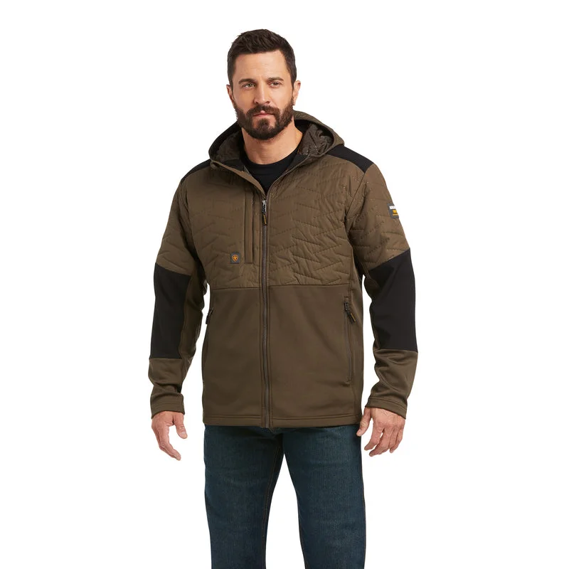 Men's Coats for Walking'Ariat' Men's Rebar Cloud 9 Insulated Jacket - Wren