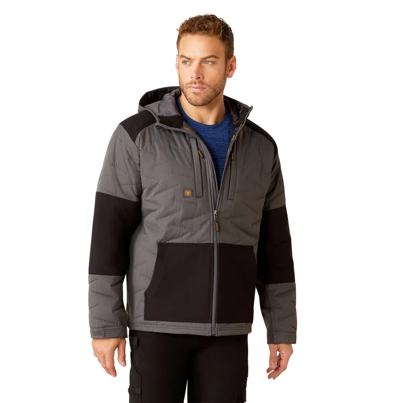Men's Coats with Synthetic Insulation'Ariat' Men's Rebar Cloud 9 Insulated Jacket - Rebar Grey