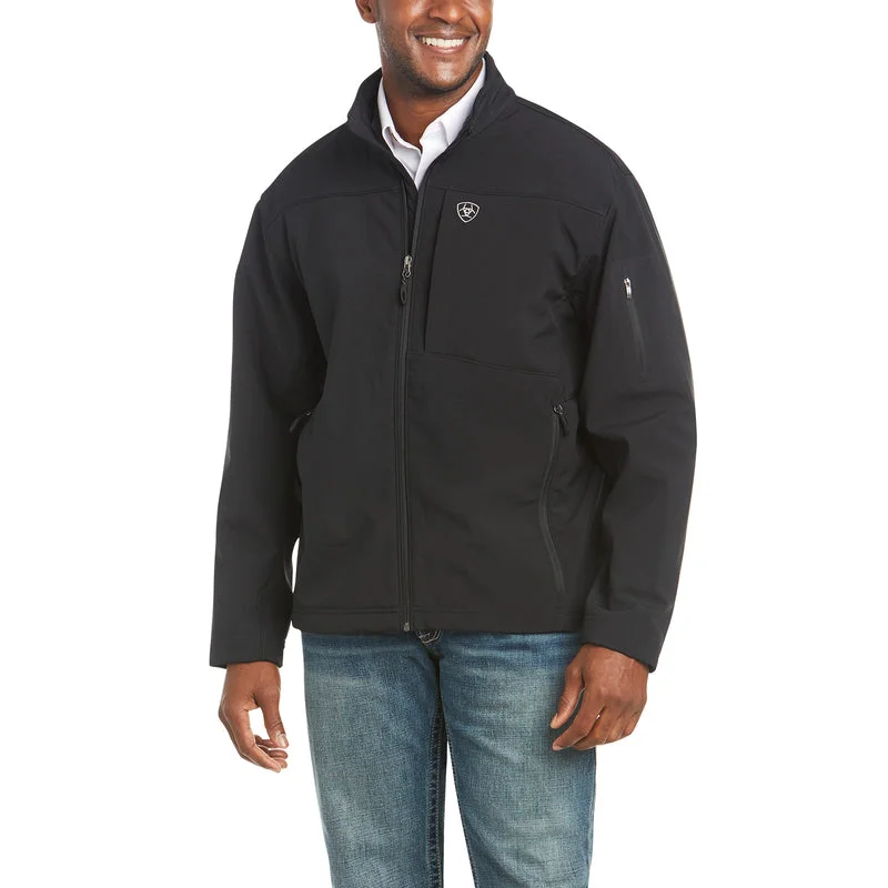 Men's Coats with Belted Waists'Ariat' Men's Vernon 2.0 Softshell Jacket - Black