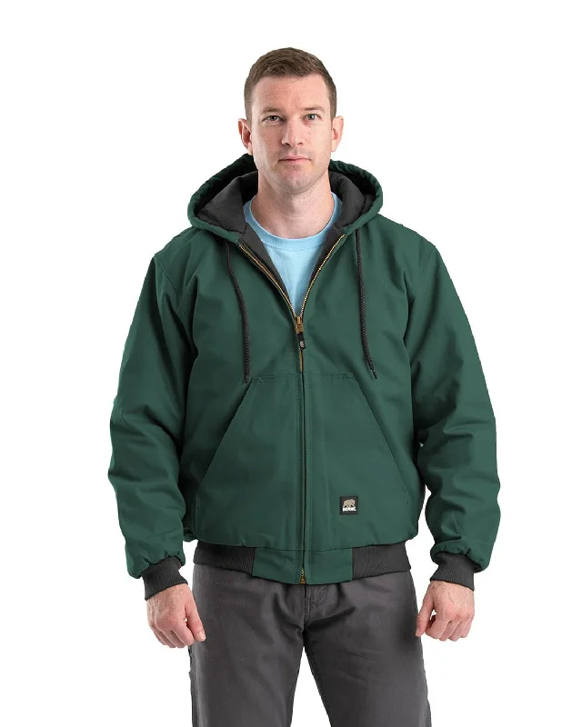 Men's Coats for SnowshoeingBerne Apparel Mens Heritage Duck Hooded Active Green 100% Cotton Cotton Jacket
