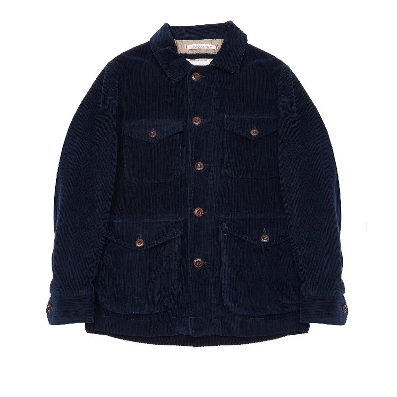 Men's Coats for HikingCapalbio Corduroy Field Jacket in Blue