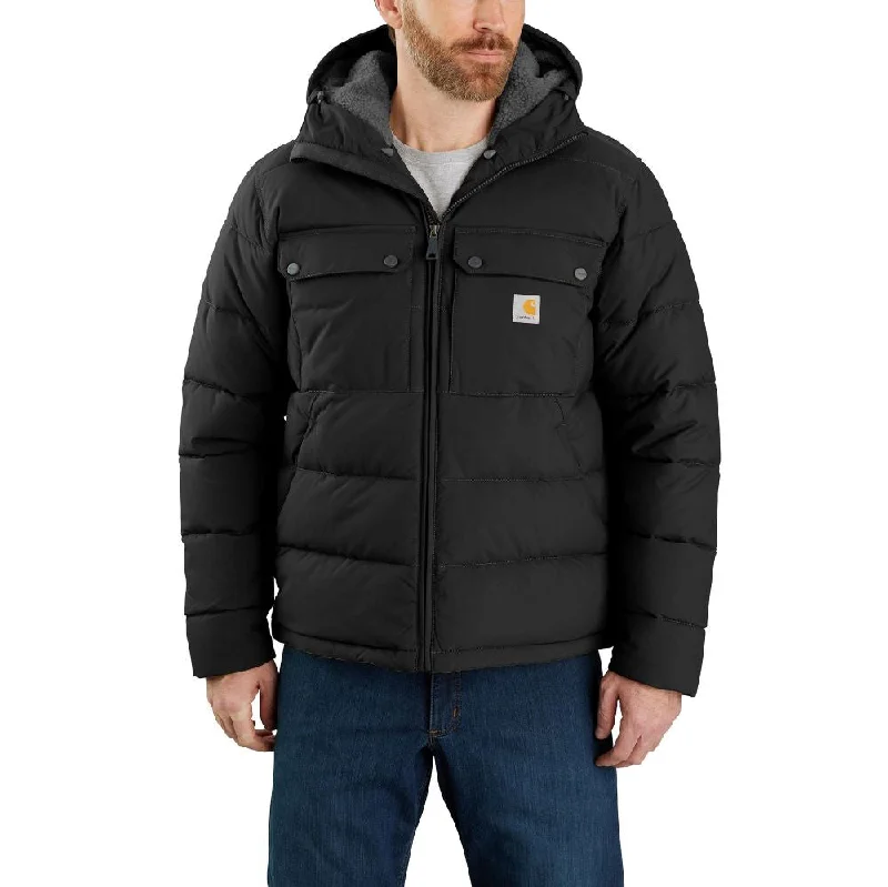 Fashionable Men's Denim Jackets'Carhartt' Men's Montana Loose Fit Insulated Jacket-Level 4 Extreme Warmth Rating - Black Fashionable Men's Denim Jackets'Carhartt' Men's Montana Loose Fit Insulated Jacket-Level 4 Extreme Warmth Rating - Black