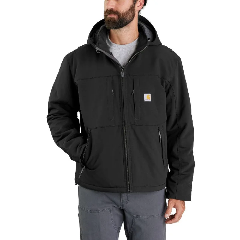 Men's Coats with Hand Warmers'Carhartt' Men's Super Dux® Full Swing® Relaxed Fit Insulated Jacket-Level 3 Warmest Rating - Black