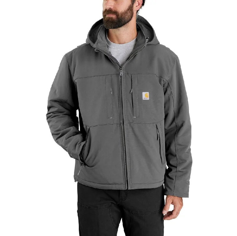 Men's Coats Made in Italy'Carhartt' Men's Super Dux® Full Swing® Relaxed Fit Insulated Jacket-Level 3 Warmest Rating - Steel