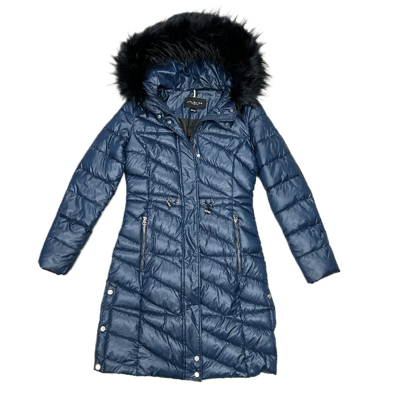 Men's Coats with Wind-Resistant FabricCoat Puffer & Quilted By Marc New York In Blue, Size: Xs Men's Coats with Wind-Resistant FabricCoat Puffer & Quilted By Marc New York In Blue, Size: Xs