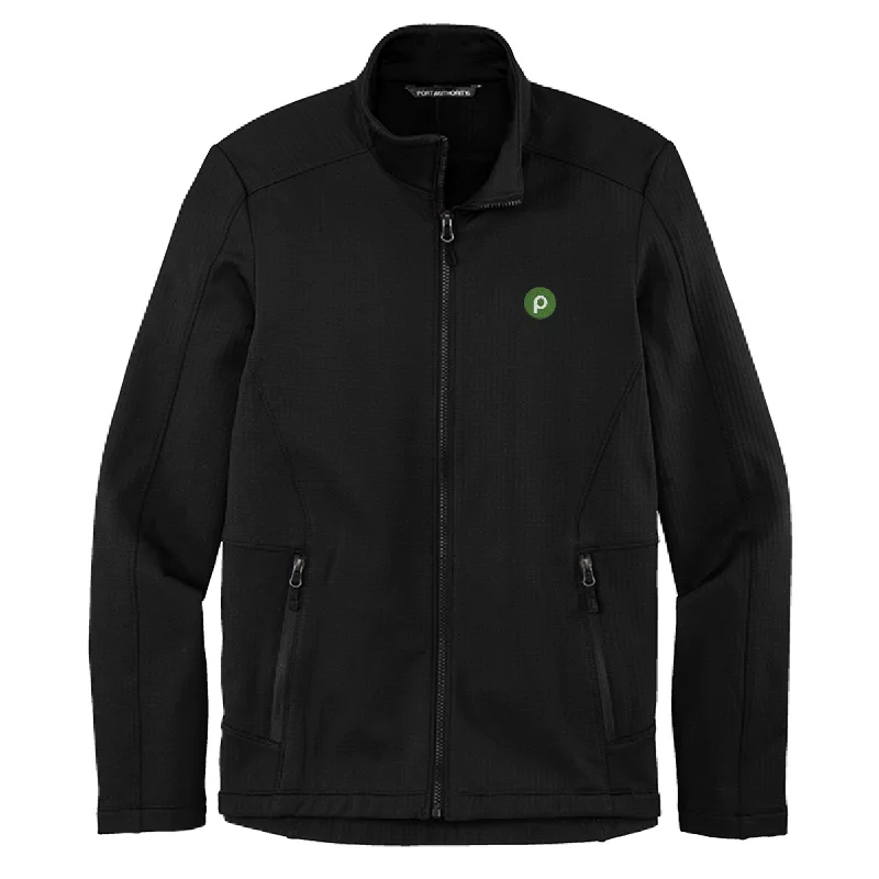 Men's Coats for Mild WeatherPort Authority® Men's Grid Fleece Jacket - Black