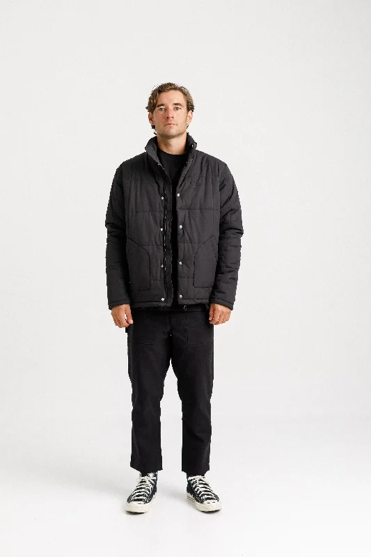 Men's Coats with Hand WarmersDiem Puff Jacket - Sale - Black