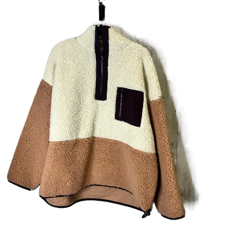Men's Coats with Convertible CollarsJacket Faux Fur & Sherpa By Lou And Grey In Cream, Size: Xl