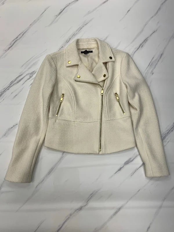 Men's Coats for SnowshoeingJacket Moto By Inc In Cream, Size: Petite   Xs