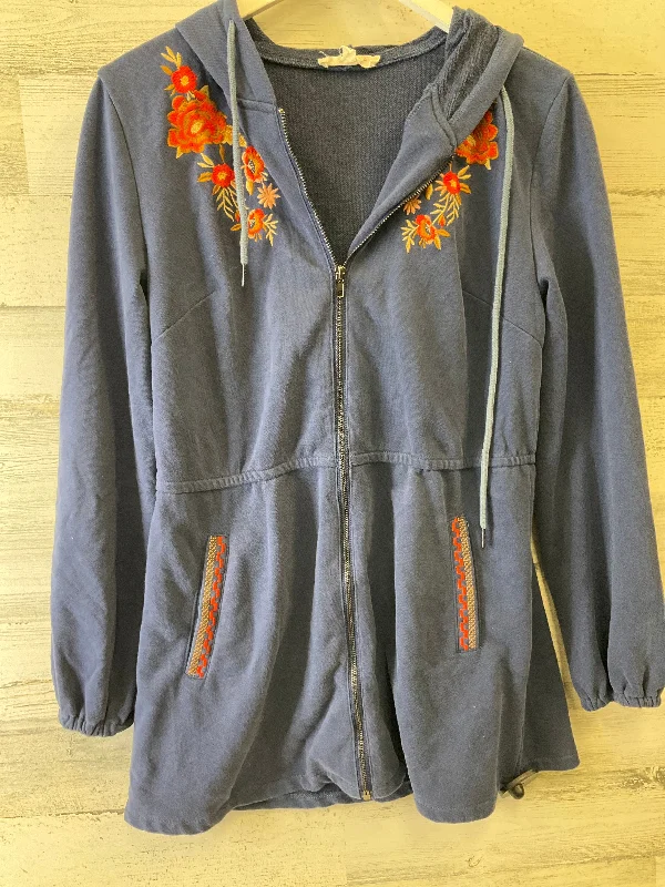 Classic Men's Trench CoatsJacket Other By Solitaire In Blue, Size: M
