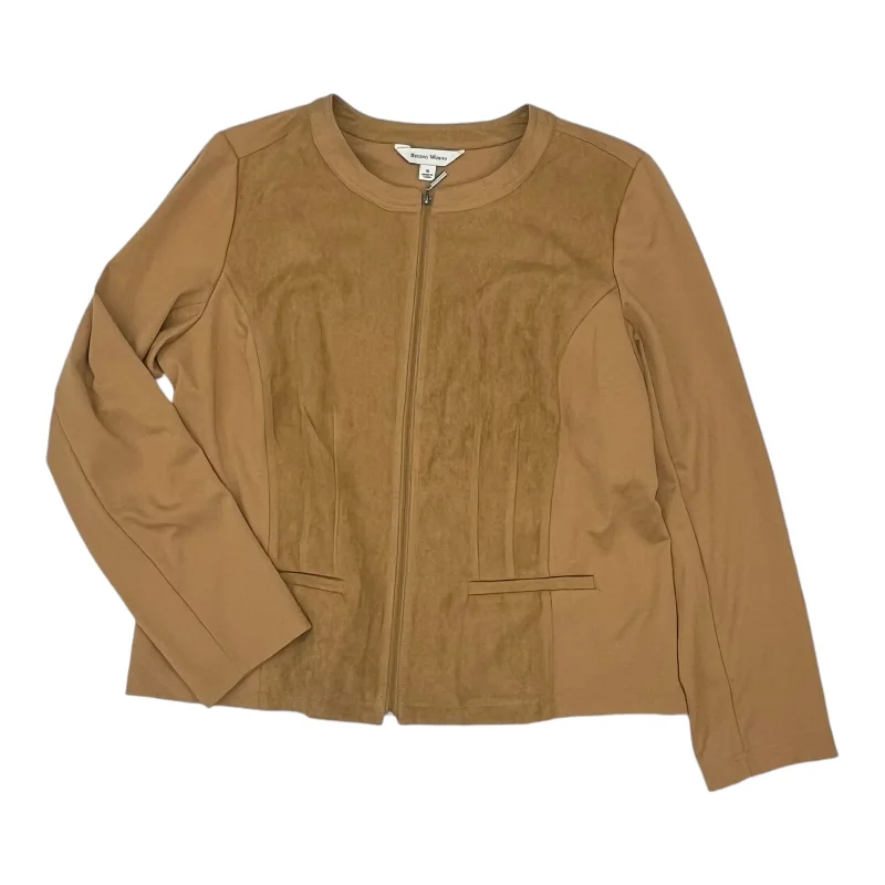 Men's Coats with Patchwork DesignsJacket Other By Studio Works In Tan, Size:L