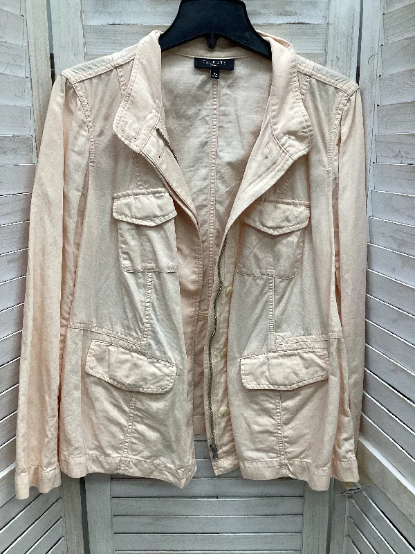Elegant Men's Wool CoatsJacket Other By Talbots In Pink, Size: 14