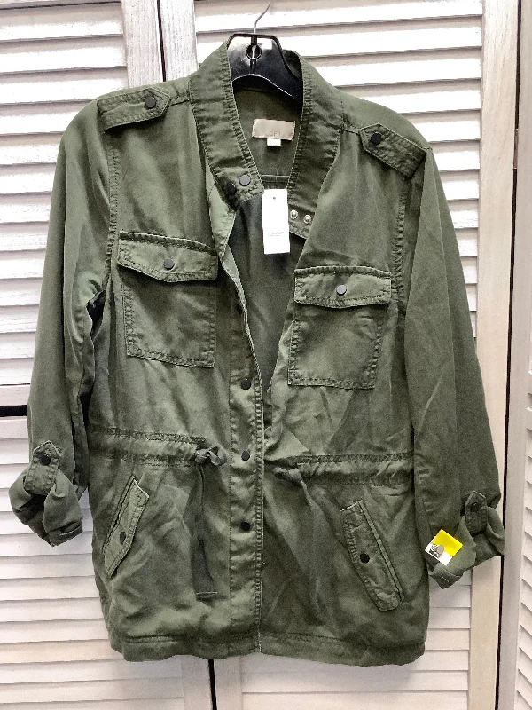 Men's Coats for RunningJacket Utility By Loft In Green, Size: S