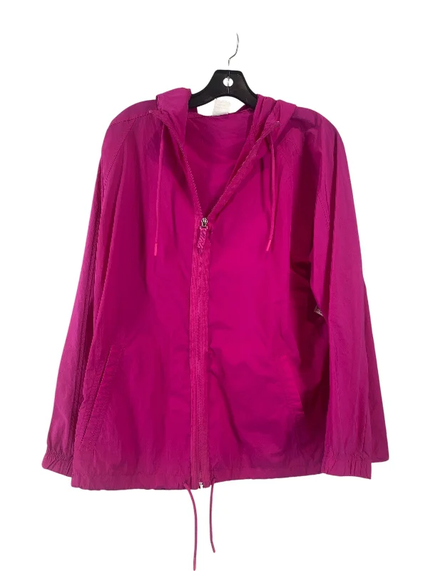 Men's Coats with Stretch FabricJacket Windbreaker By Avia In Pink, Size: Xl
