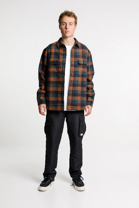 Men's Coats for WalkingLumber Jacket - Sale - Chocolate Plaid
