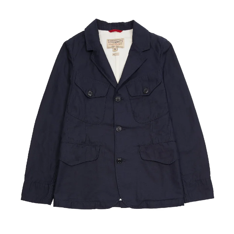 Durable Men's Car CoatsManifattura Ceccarelli Bush Jacket in Navy