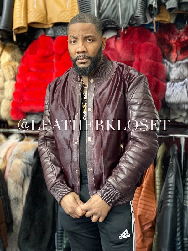 Men's Coats Made in ItalyMen's Meek Bomber Jacket Wine