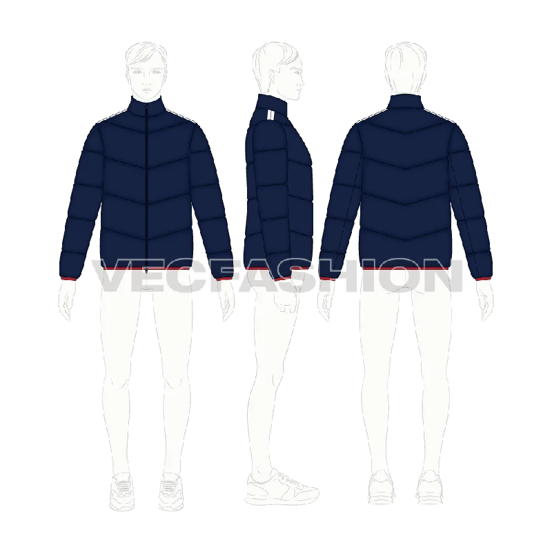 Men's Coats for Tall MenMens Quilted Windbreaker Jacket